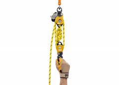 Doppelrolle mit Wirbel und Seilbremse - Petzl TWIN RELEASE